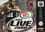 Scan of front side of box of NBA Live 2000