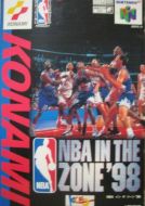 Scan of front side of box of NBA In The Zone '98