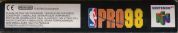 Scan du côté inférieur de la boite de NBA Pro 98