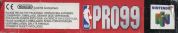 Scan du côté inférieur de la boite de NBA Pro 99