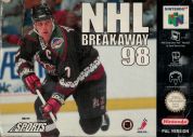 Scan of front side of box of NHL Breakaway 98
