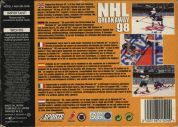 Scan of back side of box of NHL Breakaway 98