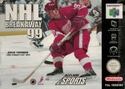 Scan of front side of box of NHL Breakaway '99