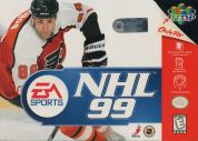 Scan of front side of box of NHL '99