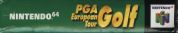 Scan du côté supérieur de la boite de PGA European Tour