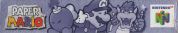 Scan of upper side of box of Paper Mario