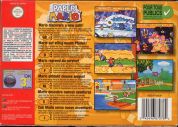 Scan of back side of box of Paper Mario