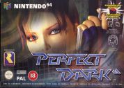 Scan of front side of box of Perfect Dark