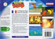 Scan de la face arrière de la boite de Pokemon Snap