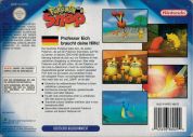Scan of back side of box of Pokemon Snap