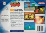 Scan of back side of box of Pokemon Snap