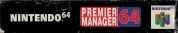 Scan of upper side of box of Premier Manager 64
