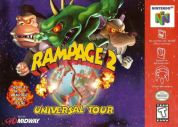 Scan of front side of box of Rampage 2: Universal Tour