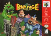 Scan of front side of box of Rampage World Tour