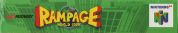 Scan of lower side of box of Rampage World Tour