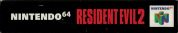 Scan of upper side of box of Resident Evil 2