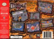 Scan of back side of box of Road Rash 64