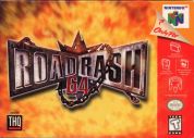 Scan of front side of box of Road Rash 64