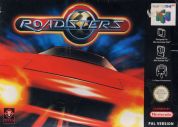Scan of front side of box of Roadsters