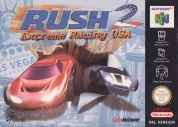 Scan of front side of box of Rush 2: Extreme Racing