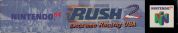Scan of upper side of box of Rush 2: Extreme Racing