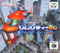 Scan of front side of box of Sim City 64