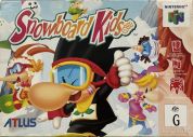 Scan of front side of box of Snowboard Kids