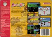 Scan of back side of box of Snowboard Kids