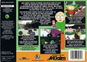 Scan of back side of box of South Park
