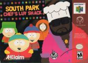 Scan of front side of box of South Park: Chef's Luv Shack