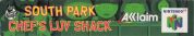 Scan du côté inférieur de la boite de South Park: Chef's Luv Shack