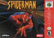 Scan of front side of box of Spider-Man