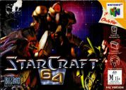 Scan of front side of box of Starcraft 64