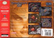 Scan of back side of box of Starcraft 64