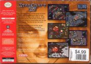 Scan de la face arrière de la boite de Starcraft 64