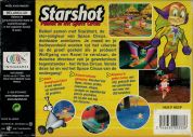 Scan of back side of box of Starshot: Paniek in het Space Circus