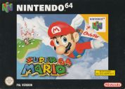 Scan of front side of box of Super Mario 64 - Second print