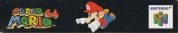 Scan of upper side of box of Super Mario 64