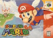 Scan of front side of box of Super Mario 64