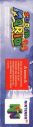 Scan of left side of box of Super Mario 64