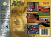 Scan of back side of box of Super Mario 64