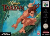 Scan of front side of box of Tarzan