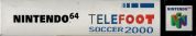 Scan du côté supérieur de la boite de Telefoot Soccer 2000
