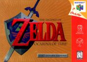 Scan of front side of box of The Legend Of Zelda: Ocarina Of Time