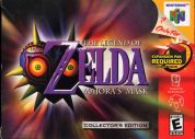 Scan of front side of box of The Legend Of Zelda: Majora's Mask