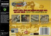 Scan of back side of box of Tony Hawk's Pro Skater 2