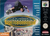 Scan of front side of box of Tony Hawk's Skateboarding