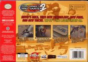 Scan de la face arrière de la boite de Tony Hawk's Pro Skater 2