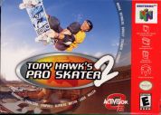 Scan of front side of box of Tony Hawk's Pro Skater 2