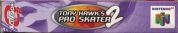 Scan of upper side of box of Tony Hawk's Pro Skater 2